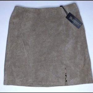 BLANKNYC Genuine Suede Skirt